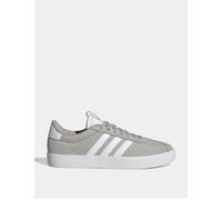 adidas Women's VL Court 3.0 Shoes - Grey Two/Cloud White/Silver Metallic - Size: UK 7