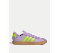 adidas Women's VL Court 3.0 Shoes, Powder Plum/Solar Slime/Lucid Lemon, 7 UK