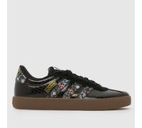 adidas Women's VL Court 3.0 Trainers in Black & Pink, Suede, Size: 5 UK 5 (EU 38)