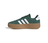 adidas Women's VL Court Bold Shoes, Collegiate Green/Cloud White/Gold Metallic, 6 UK
