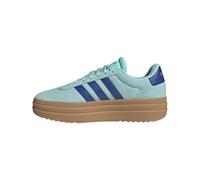adidas Women's VL Court Bold Shoes, Flash Aqua/Royal Blue/Gold Metallic, 5.5 UK