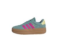 adidas Women's VL Court Bold Shoes, Powder Teal/Shock Pink/Powder Yellow, 8 UK