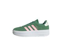 adidas Women's VL Court Bold Shoes, Preloved Green/Pink Spark/Ivory, 5 UK