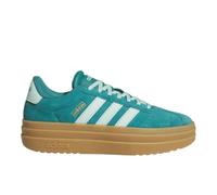 adidas Women's Vl Court Bold Sneaker, Equipment Green/Clear Mint/Gold Metallic, 7.5 Wide