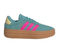 adidas Women's VL Court Bold Shoes, Powder Teal/Shock Pink/Powder Yellow, 8 UK