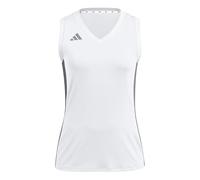 adidas Women's Volleyball Quickset Sleeveless Jersey, White, S
