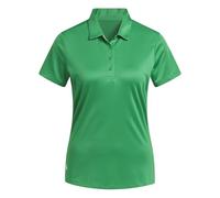 adidas Women's Women's Solid Performance Short Sleeve Polo Shirt, Green, L