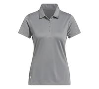 adidas Women's Women's Solid Performance Short Sleeve Polo Shirt, Grey Three, XS