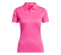 adidas Women's Women's Solid Performance Short Sleeve Polo Shirt, Solar Pink, XXL