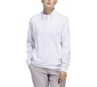 adidas Women's Womens ULTIMATE365 Quarter Zip Layer, White, S