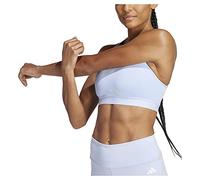 adidas Women's Workout Bra - Medium Support Pwr Ms Pd, Blue Dawn, HS2995, LAC
