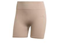 adidas Women's Workout Essentials Knit 4Inch Leggings, chalky brown, XL