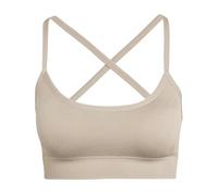 adidas Women's Workout Essentials Knit Light Support Padded Bra, Chalky Brown, S