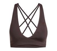 adidas Women's Workout Essentials Seamless Knit Light Support Bra, Aurora Coffee, S