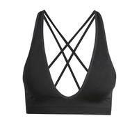 adidas Women's Workout Essentials Seamless Knit Light Support Bra, Black, XS