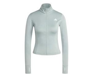 adidas Women's Workout Essentials Zip Through Jacket, Wonder Sage, XXS