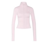 adidas Women's Workout Essentials Zip Through Sweatshirt, clear pink, XL