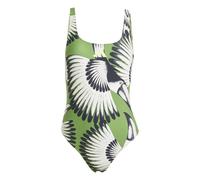 adidas Womens X Farm 3 Stripes Pool Beach Swimsuit Swimwear One Piece