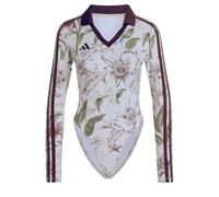 adidas Women's X Farm Rio Bodysuit Shirt, Ecru Tint/Shadow Brown/Multicolor, S
