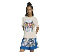 adidas Women's x Farm Rio Graphic T-Shirt, Talc/Dark Marine, M