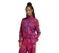adidas Women's x FARM RIO HOUSE OF TIRO TRACK TOP, bahia magenta/active maroon/Crystal Linen, XXL