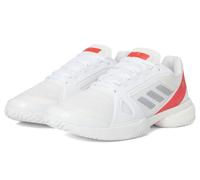 adidas Women's X Stella McCartney Court Tennis Shoes Sneaker, White/Silver Metallic/Lucid Red, 7.5 UK