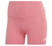 adidas Women's Yoga Essentials High-Waisted Short Leggings, Pink Strata, XL