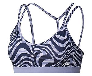 adidas Women's Yoga Essentials Light Support Sports Bra, Legend Ink, L