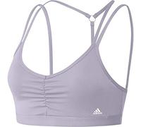 adidas Women's Yoga Essentials Light Support Sports Bra, Silver Dawn, L