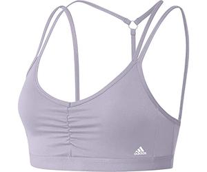adidas Women's Yoga Essentials Light Support Sports Bra, Silver Dawn, XL