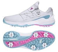 Adidas Women's ZG23 Boa Golf Shoe, Dash Grey/Lucid Fuchsia/Prerved Blue, 23.5 cm M