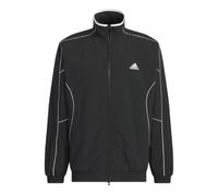 adidas Word Loose Fit Crinkled Nylon Woven Brushed Tricot Lined Jacket Asia Sizing 'Black White' JH1023 XXL