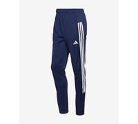adidas Men's WORKOUT ESSENTIALS ALL-SET 3-STRIPES KNIT PANT, dark blue/white, M