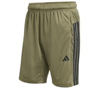 adidas - Workout Essentials Base 3-Stripes Pique Short - Shorts size M - Length: 9'', olive