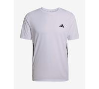 Adidas Workout Essentials Base 3 Stripes Short Sleeve T-shirt White S / Regular Man