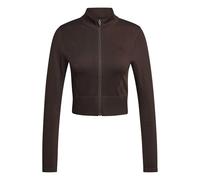 adidas Women's Workout Essentials Knit Zip Through Sweatshirt, Aurora Coffee, L