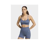 adidas Workout Essentials Light-support Knit Bra - Blue - Womens L