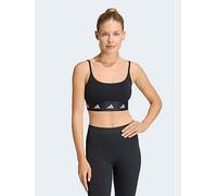 adidas Workout Essentials Light Support Sports Bra, Black, Size M, Women Black