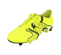 adidas X 15.1 Fg/Ag Leather Mens Football Boots Yellow Trainers - Size UK 6