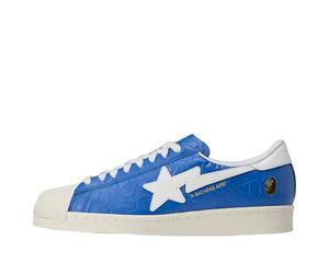 adidas x A Bathing Ape Superstar Vintage 'Blue White' JR2702 8.5