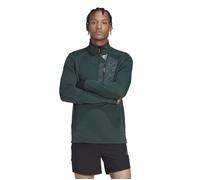 adidas X-City 1/4 Zip Running Shirt for Men in Green - Ideal for Active Training Sessions