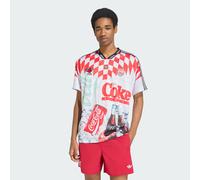 Adidas Originals Coca-cola Classic Sport Mash-up Jersey Short Sleeve T-shirt White 2XS Men