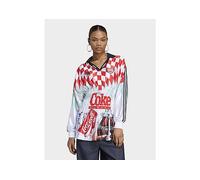 adidas X COCA-COLA MASH UP SMOCKED JERSEY - White - Womens L