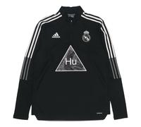 adidas x Crossover Real Madrid Soccer/Football Half Zipper Pullover Stand Collar Black Gray GK7841 XL