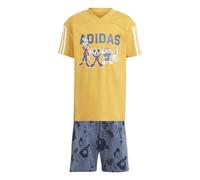 Adidas x Disney Mickey Mouse Kids Tee Set Colour: Yellow, Size: 4-5 years