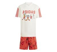 Adidas x Disney Mickey Mouse Tee Set Colour: Off White, Size: 5-6 years