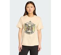 adidas X FARM Graphic Tee - Beige, Beige, Size M, Women Beige