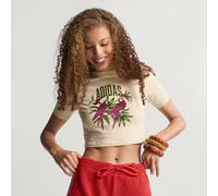 ADIDAS x FARM RIO GRAPHIC CROPPED T-SHIRT