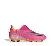 adidas X Ghosted+ FG Children's Football Boot, Shock Pink-Black-Screaming Orange, Shock Pink Black Screaming Orange, 3.5 UK