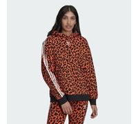 Adidas x Rich Mnisi Hoodie Women's Orange Leopard Print (HC4476) UK Size 4 6 8